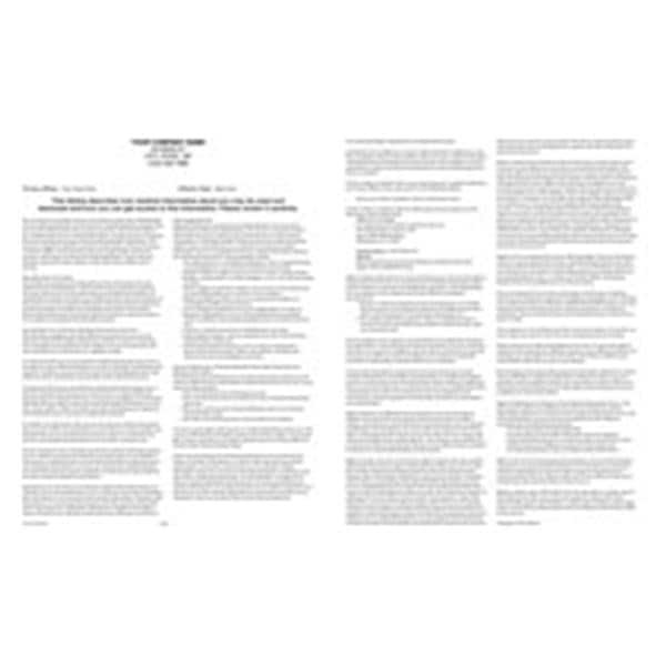 Office Supplies & Practice Mkt Form Educational HiPAA Notice of Privacy Practices 5Pads/Pk - PRV3-1