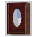Wooden Mallet Glove Wall Rack 1-Pocket Wood Oval Dark Red Mahogany Each - GBW11-1MH