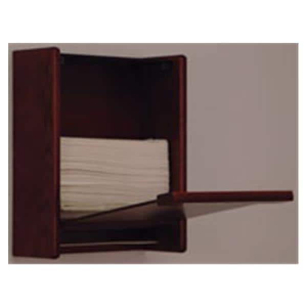 Wooden Mallet Towel Dispenser C-Fold / Multifold Wood Mahogany Each - WCT1MH