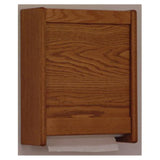 Wooden Mallet Towel Dispenser C-Fold / Multifold Medium Oak With Wtrprf Plstc Btm Pnl Each - WCT1MO