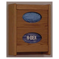 Wooden Mallet Glove Wall Rack 2-Pocket Wood Oval Light Oak Each - WCG2LO