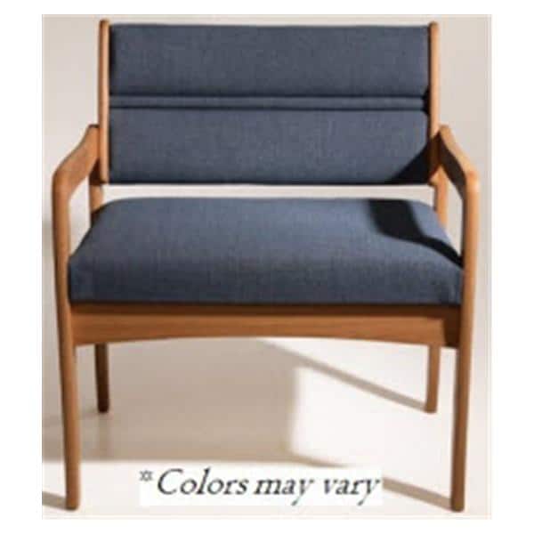 Wooden Mallet Chair Guest Dakota Wave Valley Green/Medium Oak Medium Oak Finish Eachch - DWBA3-1MOVG