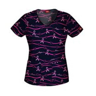 Dickies Shirt Scrub 97% Cotton / 3% Spandex Poplin Dickies Womens GftOfHp Lg 2Pckt Each - 82995-GIHOL