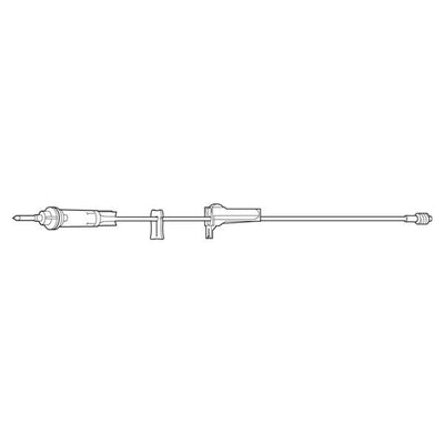 Baxter Healthcare IV Solution Set 10 Drops/mL Male Luer Lock Adapter Primary Infusion 48/Ca - 1C8160
