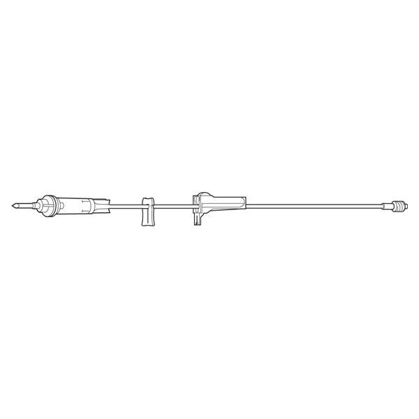 Baxter Healthcare IV Solution Set 10 Drops/mL Male Luer Lock Adapter Primary Infusion 48/Ca - 1C8160