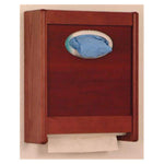 Wooden Mallet Combo Dispenser Glove / Towel / Tissue Wood Oval Mahogany Each - WCX1MH