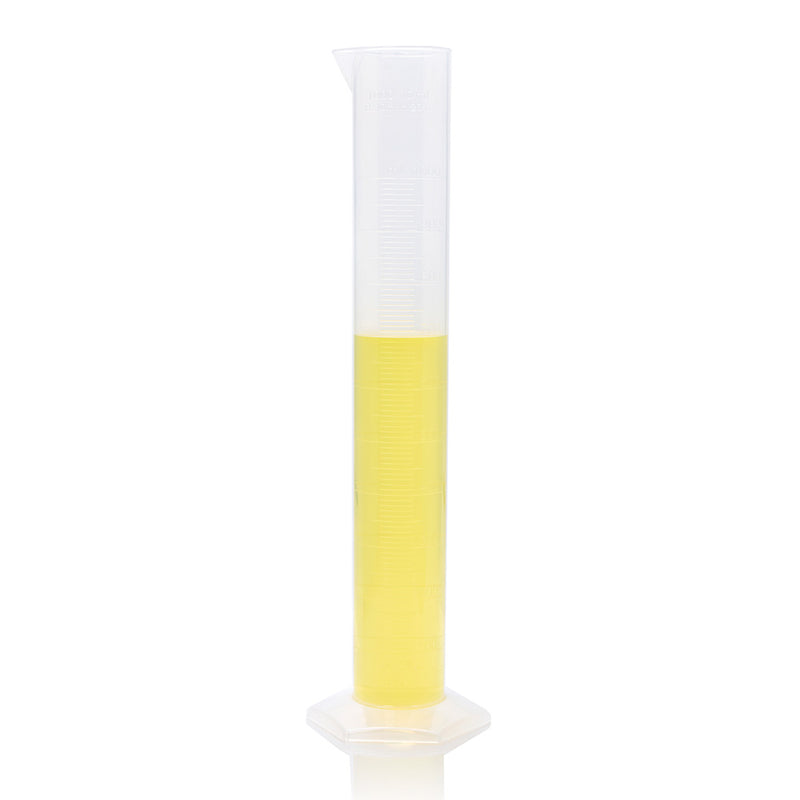 Globe Scientific 1000mL Cylinder, Measuring, Diamond Essentials, Class B, PP, Molded Graduations, tall form