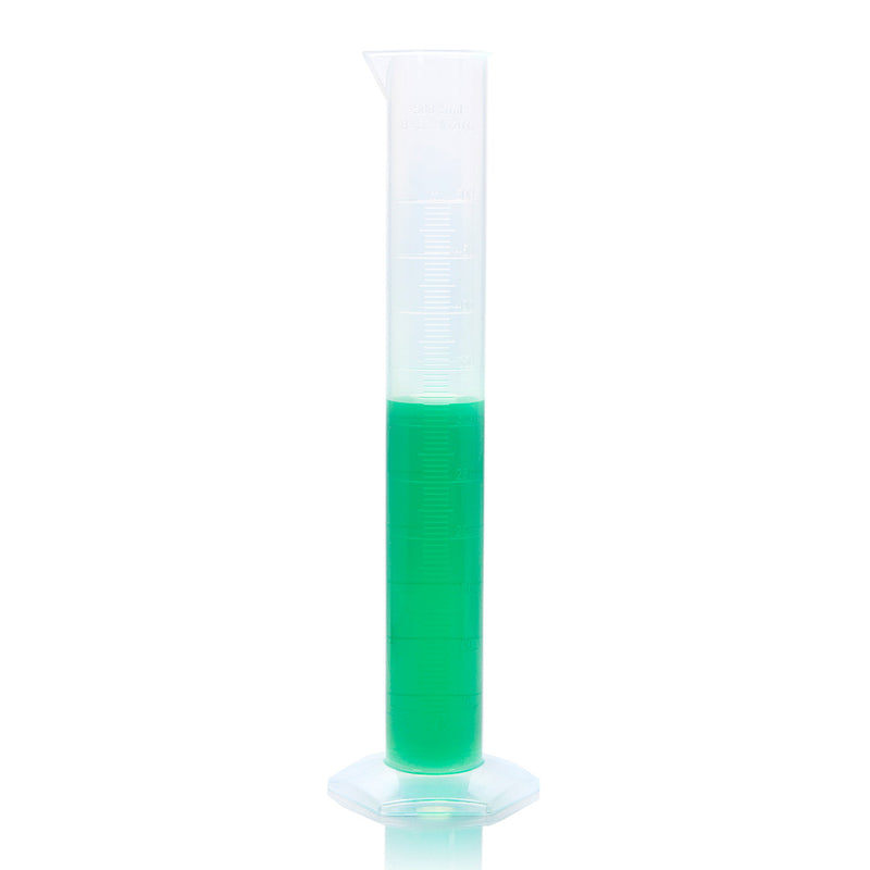 Globe Scientific 500mL Cylinder, Measuring, Diamond Essentials, Class B, PP, Molded Graduations, tall form