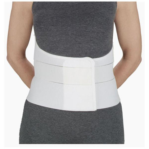 Deroyal Industries Inc Belt Premium Rib Elastic Men Three Panel White Size 8" Large Each - 13760307