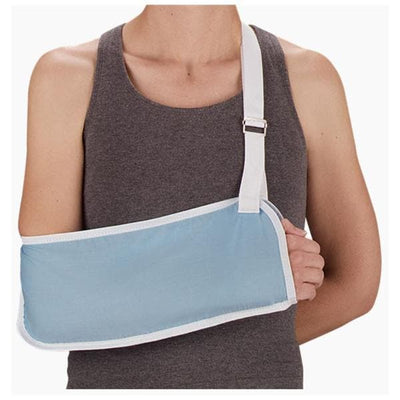 Deroyal Industries Inc Sling Support Narrow Pouch Adult Arm Cotton 7x20" Light Blue Size X-Large Each - 8017-54