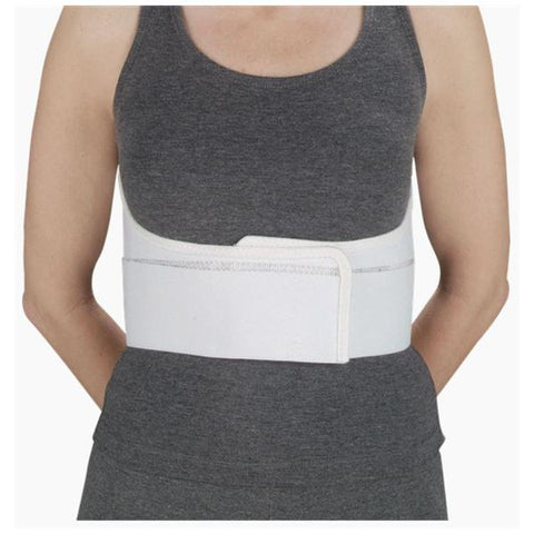 Deroyal Industries Inc Belt Premium Rib Elastic Men Two Panel White Size 6" Universal Each - 13780300