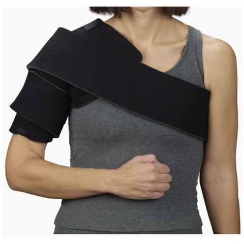 Deroyal Industries Inc Wrap Hot/Cold Therapy 2 Pack Shoulder 47x13" Lmnt Fm Wshbl Black Universal Each - 9381-00