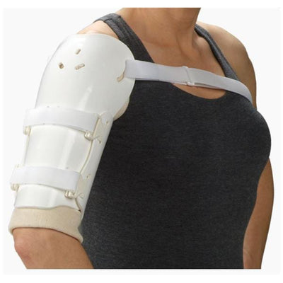 Deroyal Industries Inc Brace Regular Adult Humeral Fracture Thermoplastic White Size Medium Each - FB1000-12