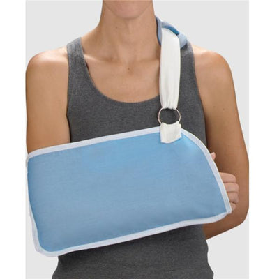Deroyal Industries Inc Sling Specialty Deep Pocket Arm Cotton 8x17" Light Blue Size Medium Each - 10104