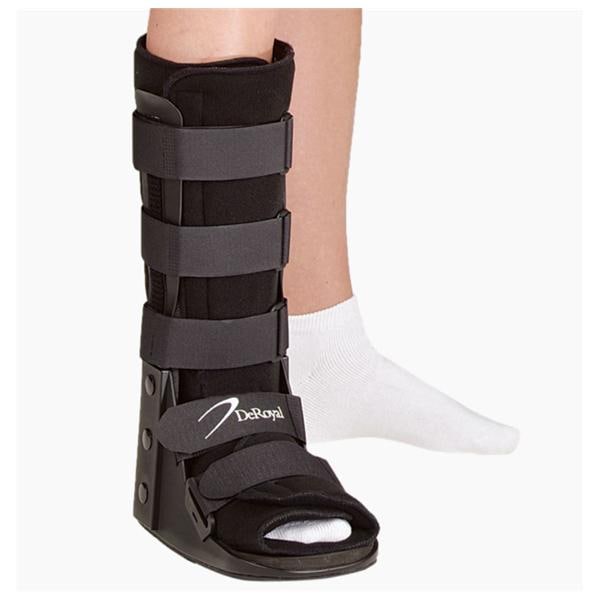 Deroyal Industries Inc Walker Tracker EX Standard Ankle/Leg/Foot Black Size Large Each - 15590067