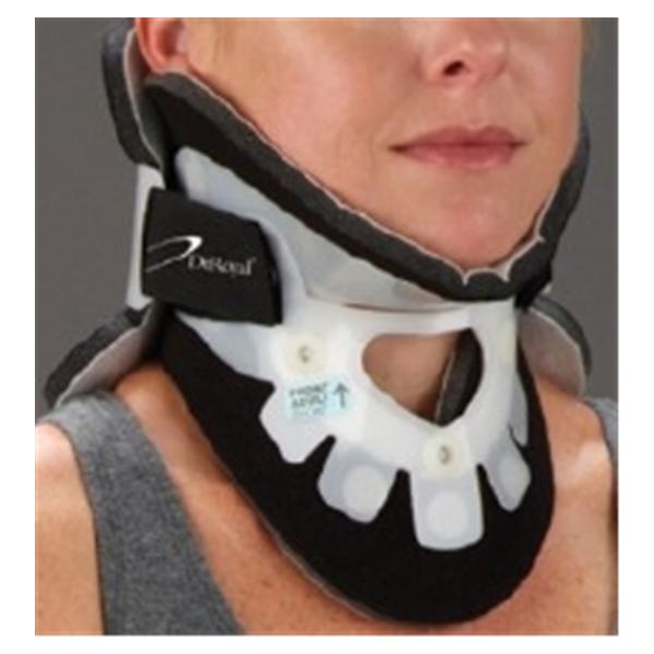 Deroyal Industries Inc Collar XTW Extended Wear Adult X-Tall Cervical Polyethylene Black/White Each - 11241000