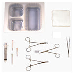 Deroyal Industries Inc Tray Laceration With Baumgartner Needle Holder LF Sterile 30/Ca - 50-1518
