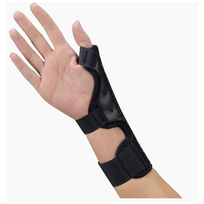 Deroyal Industries Inc Splint Thumb Leatherette Black Size One Size Fits All Universal Each - 5026-00