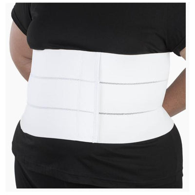 Deroyal Industries Inc Binder Compression Abdominal Elastic Three Panel White Size 9" 2X-Large Each - 13665010