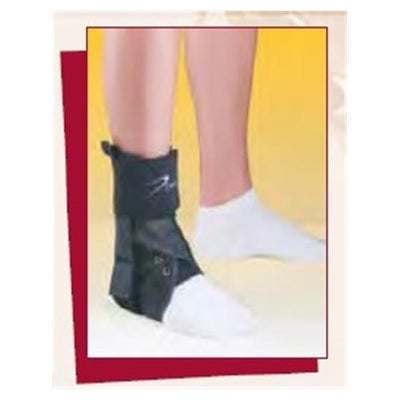 Deroyal Industries Inc Brace Sports 2 Ankle Nylon Black Size X-Small 10-11" Universal Each - 15600004