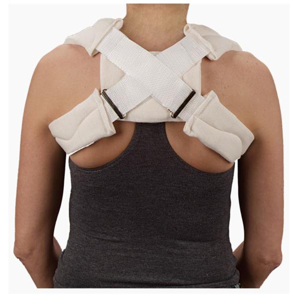 Deroyal Industries Inc Strap Heavy Duty Child Clavicle Synthetic Stockinette/Foam Padding White Each - 3004-12