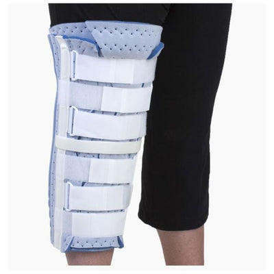Deroyal Industries Inc Immobilizer Superlite Bariatric Knee Foam/Canvas White Each - 7091-18