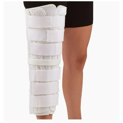Deroyal Industries Inc Immobilizer Superlite Knee Foam/Canvas White Universal Each - 7091-56