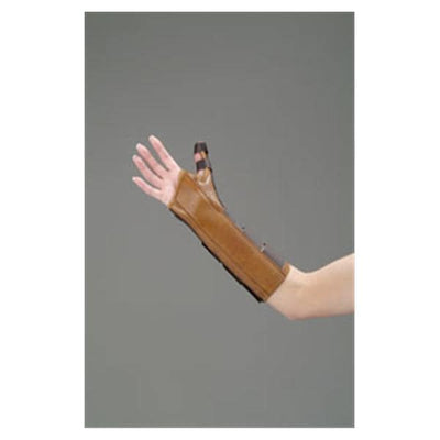 Deroyal Industries Inc Splint Wrist/Forearm Leatherette Beige Size 11" Large Left Each - 5008-09