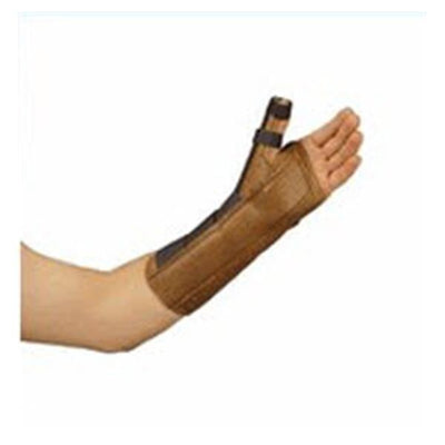 Deroyal Industries Inc Splint Wrist/Forearm Leatherette Beige Size 11" Medium Right Each - 5008-03