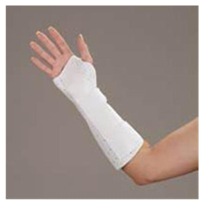 Deroyal Industries Inc Splint Wrist/Forearm Leatherette White Size 11" Medium Left Each - 8824-08