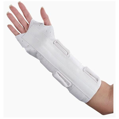 Deroyal Industries Inc Splint Wrist/Forearm Leatherette White Size 11" One Size Fits All Universal Each - 5007-00