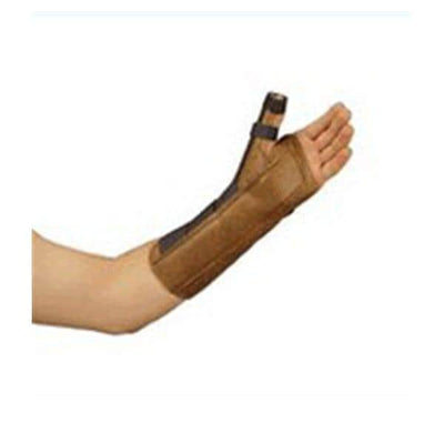 Deroyal Industries Inc Splint Wrist/Forearm Leatherette Beige Size 11" Large Right Each - 5008-04