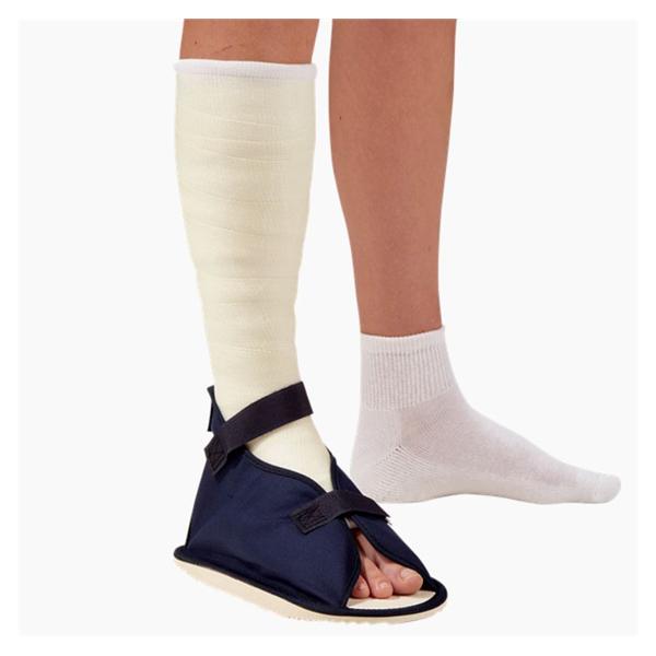 Deroyal Industries Inc Shoe Cast Canvas Navy Rubber Sole/Rocker Bottom 8.5x4.5" Size Small Each - 2035-02