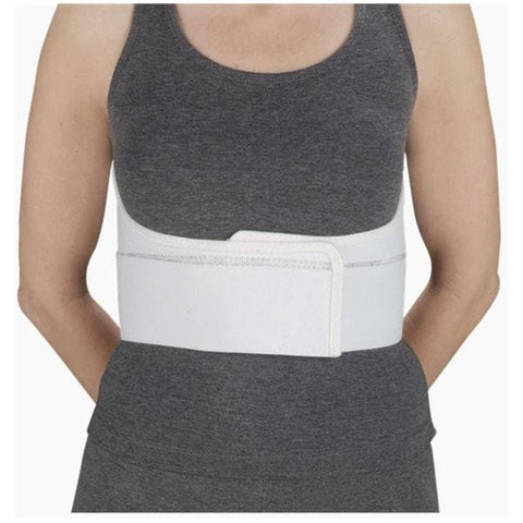Deroyal Industries Inc Belt Premium Rib Elastic Women Two Panel White Size 6" Small Each - 13790405