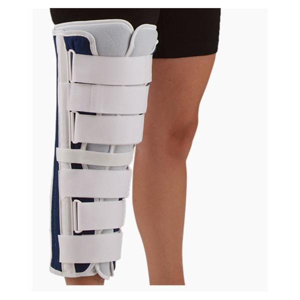 Deroyal Industries Inc Immobilizer Deluxe Adult Knee Canvas White/Blue Universal Each - 1190917