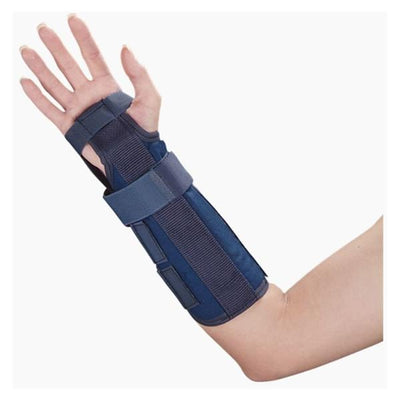 Deroyal Industries Inc Splint Custom Wrist/Forearm Canvas Blue Size 11" One Size Fits All Universal Each - 1000285