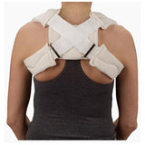 Deroyal Industries Inc Strap Heavy Duty Infant Clavicle Synthetic Stockinette/Foam Padding White Each - 3004-11