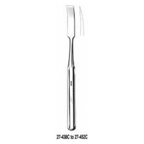 Miltex Osteotome Hibbs 9-1/2" Curved 1/4" Tip Stainless Steel Reusable Each - Integra Miltex - 27-438C