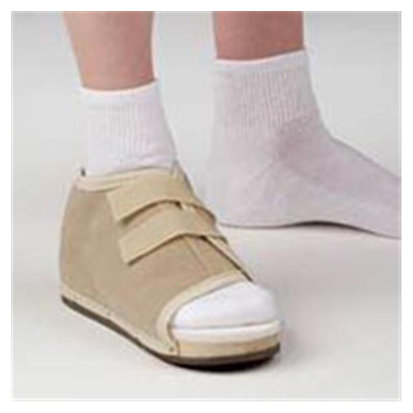 Deroyal Industries Inc Shoe Post-Op Deluxe Perforated Suede Black Wood Sole/Rubber Bottom Size Small Each - 2006-02