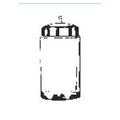 Profex Medical Products Jar Sundry 7x4-1/4" Clear Glass With Stainless Steel Cover Each - 2721