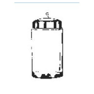 Profex Medical Products Jar Sundry 7x4-1/4" Clear Glass With Stainless Steel Cover Each - 2721