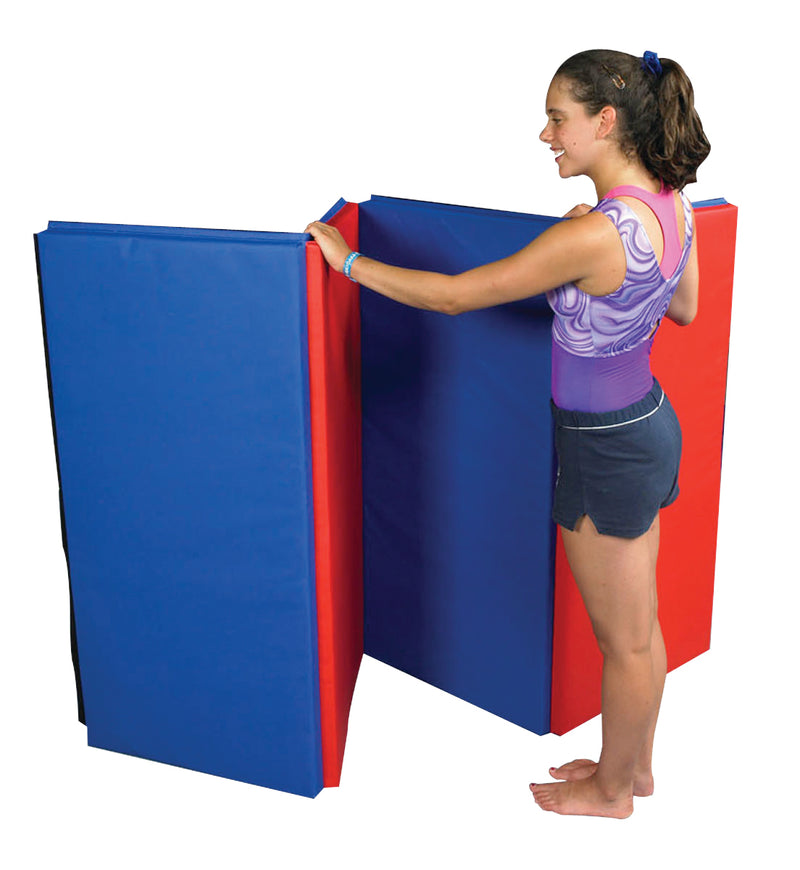 CanDo Accordion Mat - 1-3/8" EnviroSafe Foam with Cover - 4' x 8' - Specify Single Color - FE-38-2062