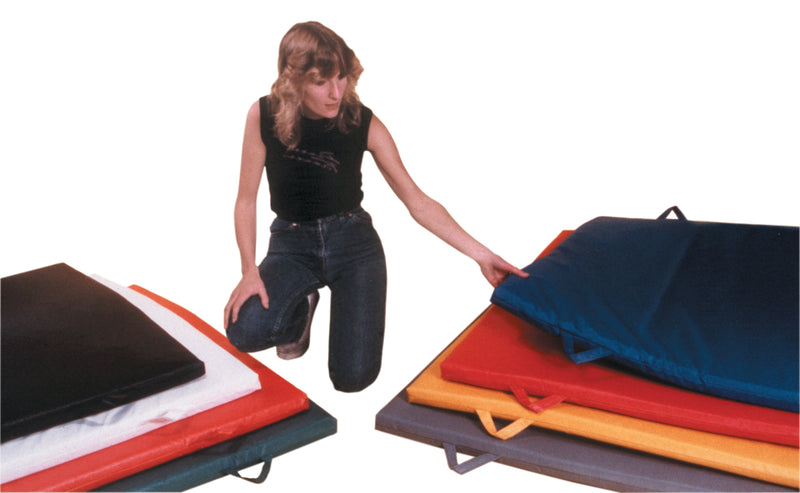 CanDo Mat with Handle - Non Folding - 2" PU Foam with Cover - 6' x 8' - Specify Color