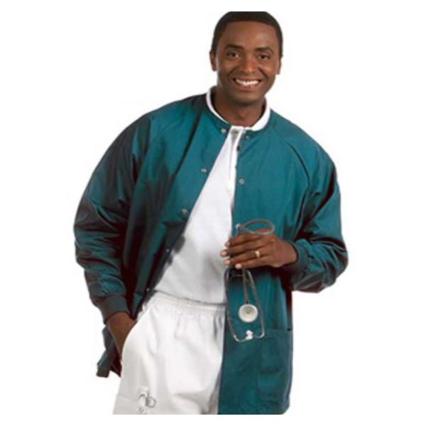 Fashion Seal Jacket Warm-Up 65% Polyester / 35% Cotton Unisex Dark Teal Small 2 Pockets Each - 7692-S