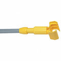 Wet Mop Handle Jaw Mop Connection Type Gray Fiberglass 60 Handle Length