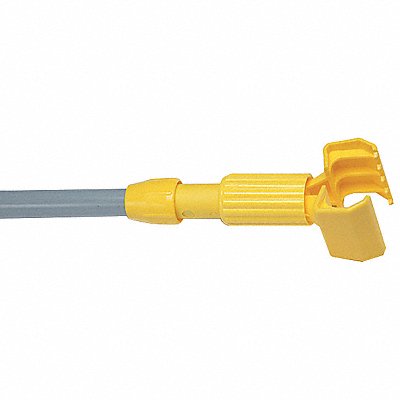 Wet Mop Handle Jaw Mop Connection Type Gray Fiberglass 60 Handle Length