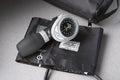 ADC American Diagnostic Corp Diagnostix 703 Series Aneroid Sphygmomanometer Palm Style Hand Held 1-Tube Adult Size Thigh