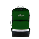 Iron Duck Backpack BLS 14x8x21" Green Zipper Closure Tp & Sd Rbr Mld Hndl/Shldr Strp Each - 35132GR