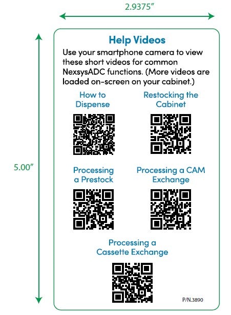 capsa Laminated Label: NexsysADC Help Videos