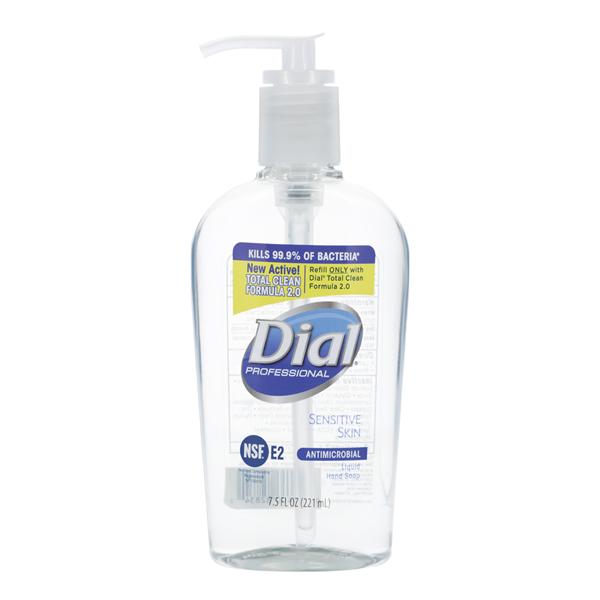 Dial Corporation Soap Liquid Dial Sensitive 7.5 oz Pump Bottle 7.5oz/Ea, 12 Each/CA - 2340082834